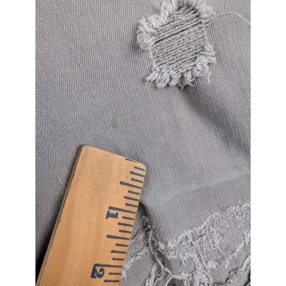American Eagle Airflex+ Slim Distressed Gray Jeans 31x32‎ Heavy Ripped Stretch